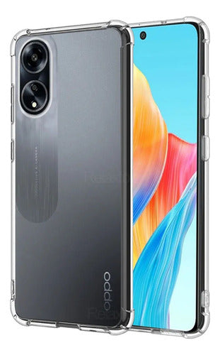 Funda Para Oppo A38 4G Hard Shell Ligera Uso Rudo Reforzada Transparente