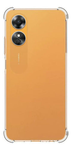 Funda Para Oppo A17 Hard Shell Esquinas Reforzadas Uso Rudo Transparente