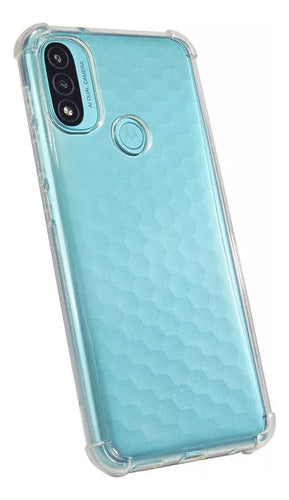 Funda Para Moto E20 Hard Shell Esquinas Reforzadas Uso Rudo Transparente