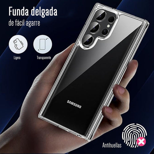Funda Para Galaxy S23 Ultra Hard Shell Calidad Premium Esquina Reforzada Transparente