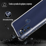 Funda Para Motorola Moto G60 Hard Shell Esquinas Reforzadas Uso Rudo Transparente