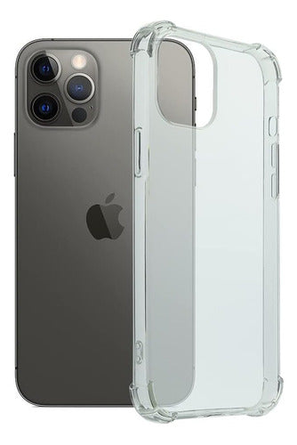 Funda Para iPhone 12 Pro Max Hard Shell Semirigida Contra Caida Transparente