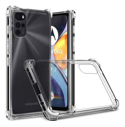 Funda Para Moto G52 Hard Shell Esquinas Reforzadas Uso Rudo Transparente