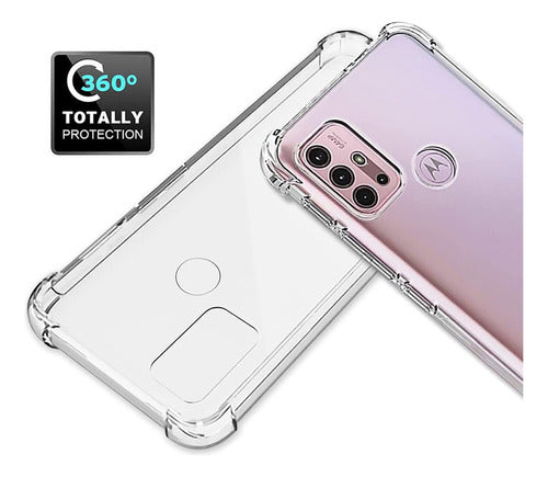 Funda Para Moto G10/ G20/ G30 Hard Shell Esquinas Reforzadas Transparente