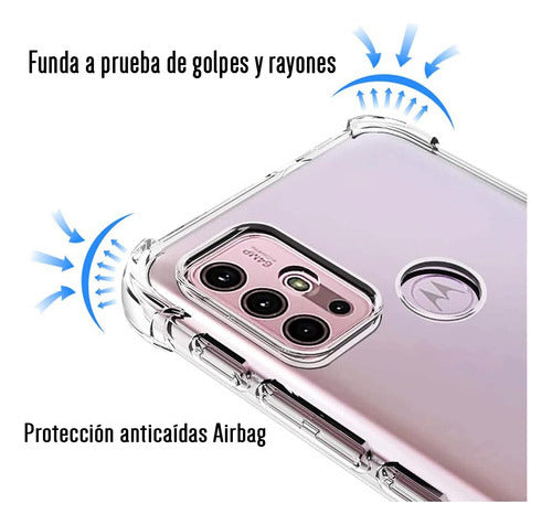 Funda Para Moto G10/ G20/ G30 Hard Shell Esquinas Reforzadas Transparente