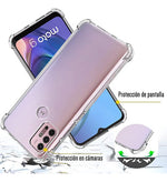 Funda Para Moto G10/ G20/ G30 Hard Shell Esquinas Reforzadas Transparente