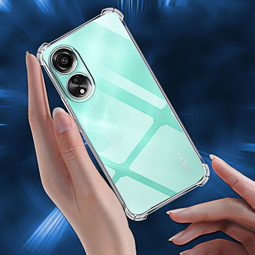 Funda Para Oppo A78 5G Hard Shell Premium Esquinas Reforzadas Transparente