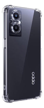 Funda Para Oppo Reno 8 Lite Hard Shell Esquinas Reforzadas Transparente