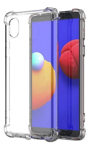 Funda Para Galaxy A04 Core Hard Shell Uso Rudo Esquina Reforzad Transparente