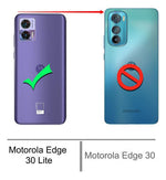 Funda Para moto Edge 30 Lite Hard Shell Esquinas Reforzadas Premium Transparente