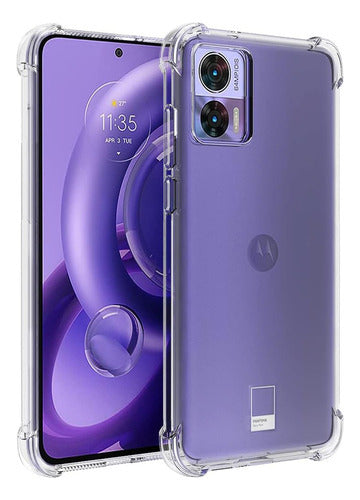 Funda Para moto Edge 30 Lite Hard Shell Esquinas Reforzadas Premium Transparente