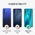 Funda Para Moto G71 Hard Shell Esquinas Reforzadas Uso Rudo Transparente