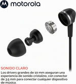 Audífonos Motorola Earbuds 105 Negro