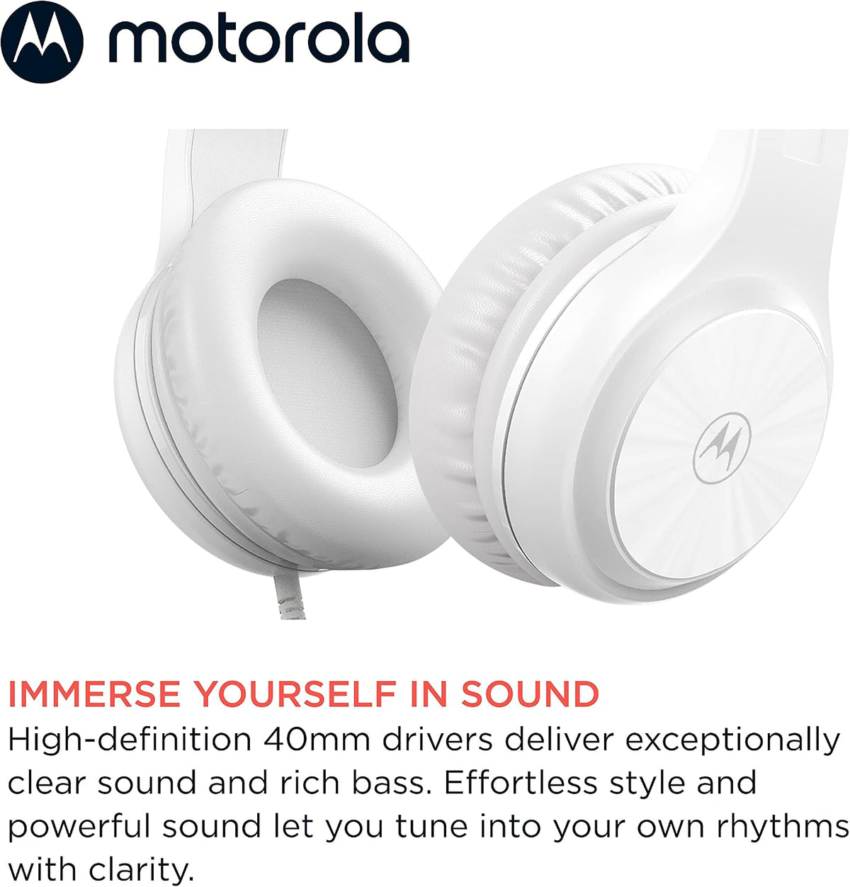 Audífonos Motorola Moto Xt120 Alámbrico 3.5mm Blanco