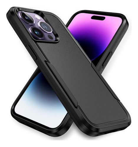 Funda Para iPhone 13 Uso Rudo Borde Reforzado Extrem Antishock Negro