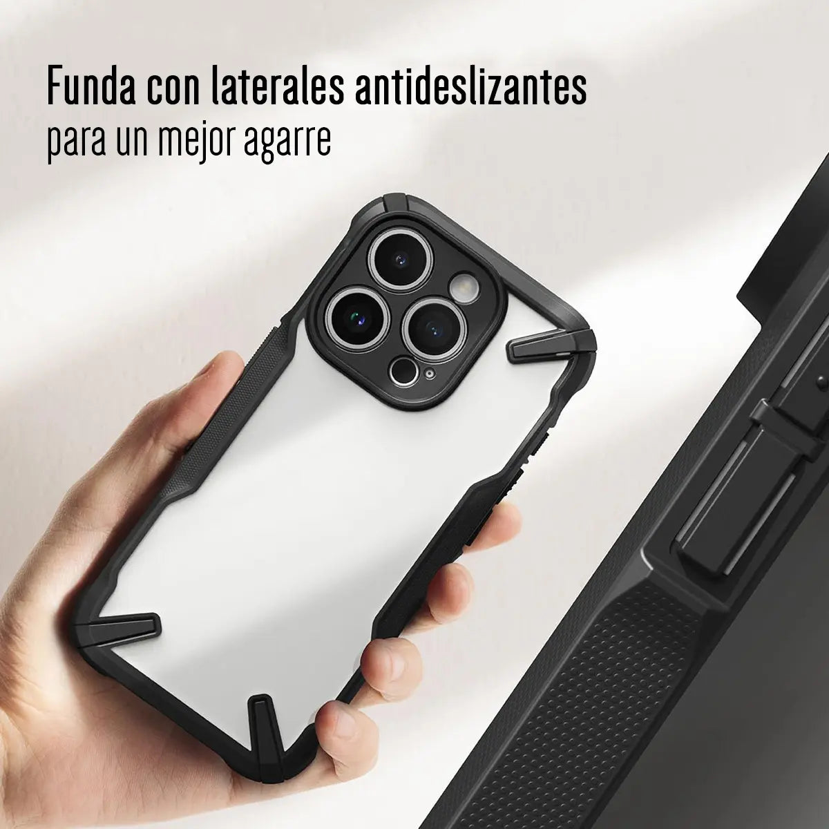 Funda Para iPhone 16 Pro Max Ringke Fusion X Antideslizante Rígido Antichoque Negro