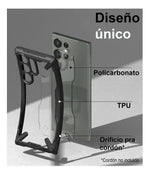 Funda Para Galaxy S23 Ultra Fusion X Antideslizante Rígido Borde Antichoque Negro