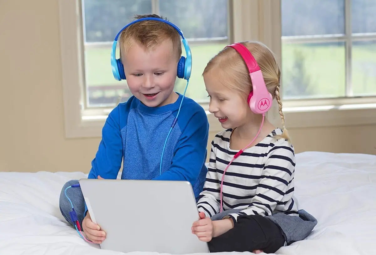 Audífonos Motorola Moto JR200 Para Niños Con Micrófono Rosa