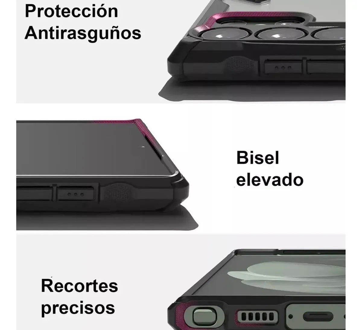 Funda Para Galaxy S25 Ultra Fusion X Ringke Case  Premium Negro