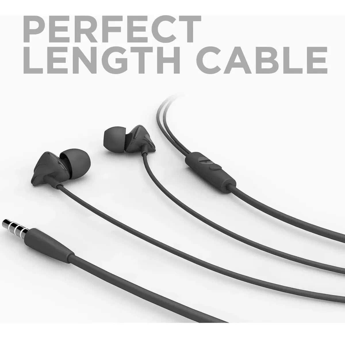 Audífonos Boat Bassheads 100 3.5mm Alámbricos Con Micrófono Negro