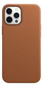 Funda Para iPhone 13 Pro Max Piel Magnética Café