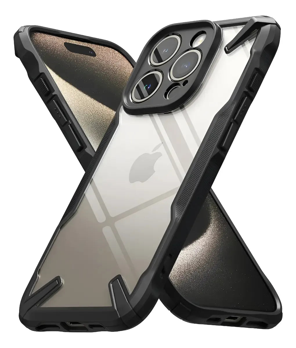 Funda Para iPhone 15 Pro Ringke Fusion X Case Premium Uso Rudo Negro