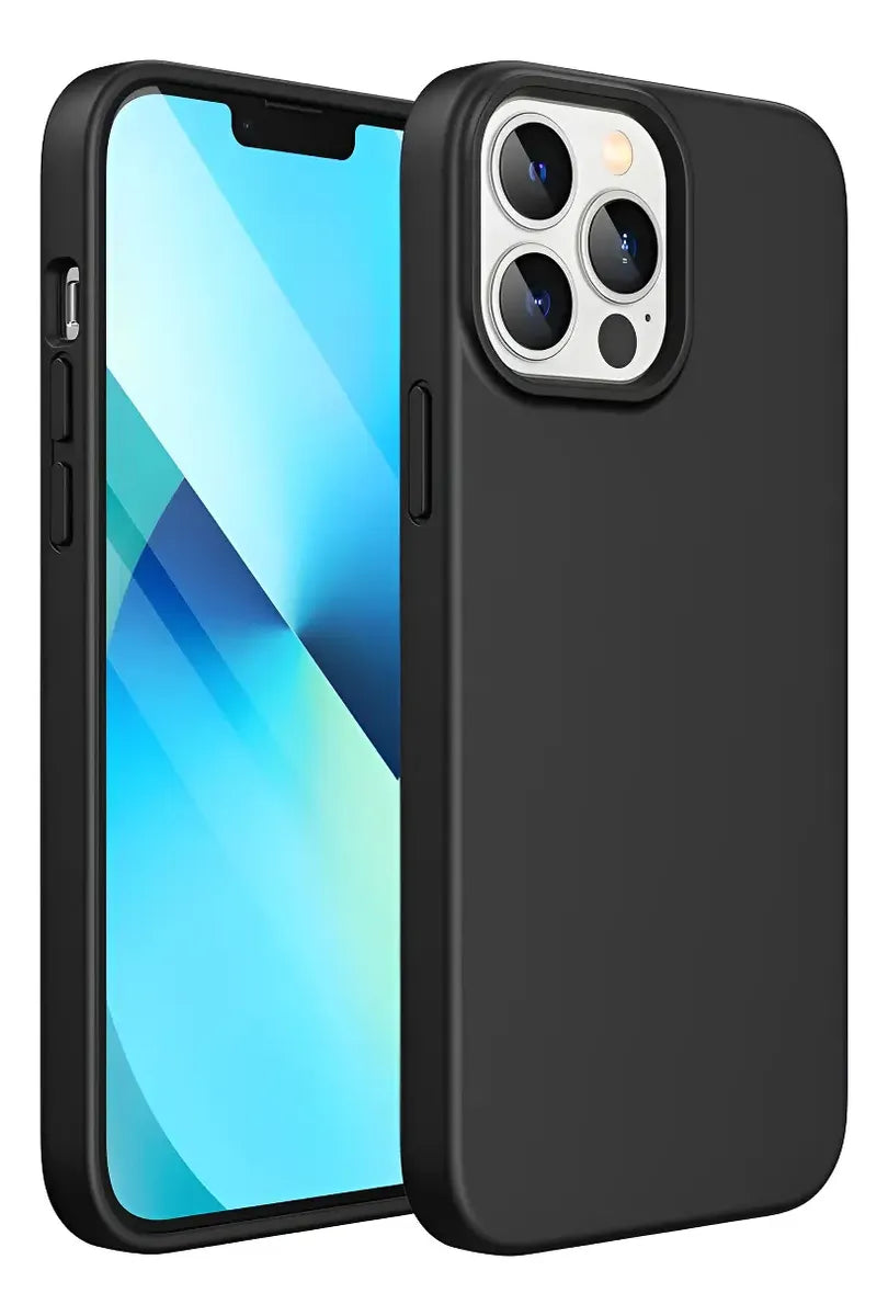 Funda Para iPhone 16 Pro Max Silicon Premium Interior Afelpado Microfibra Silicon Suave Tricapa