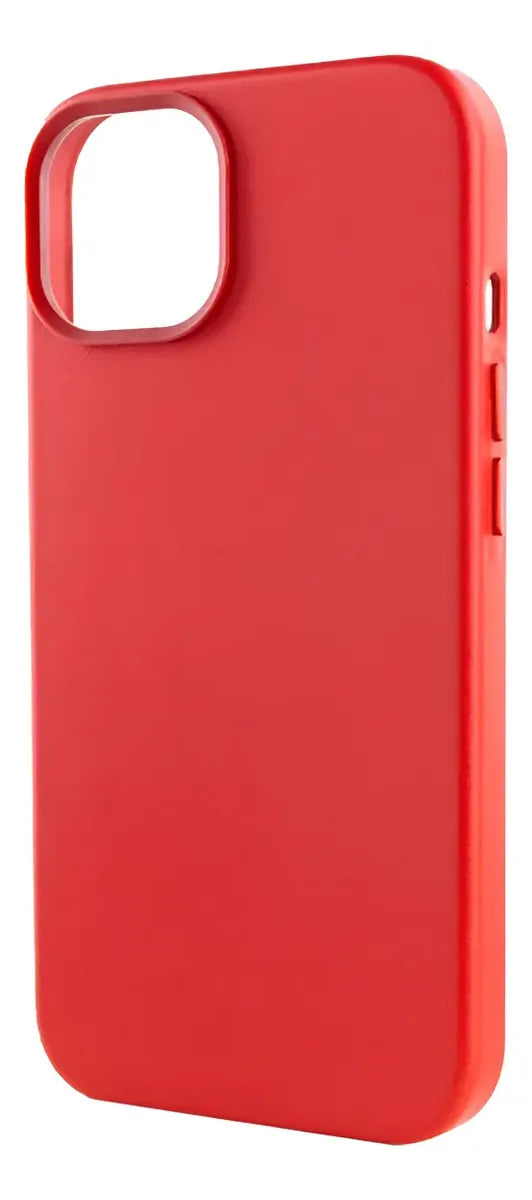 Funda Para iPhone 15 Pro Piel Magnetica Rojo