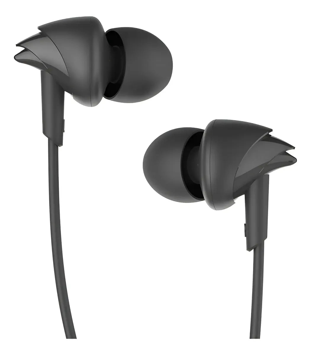 Audífonos Boat Bassheads 100 3.5mm Alámbricos Con Micrófono Negro