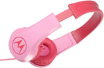 Audífonos Motorola Moto JR200 Para Niños Con Micrófono Rosa