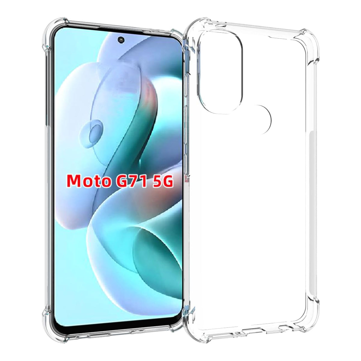 Funda Para Moto G71 Hard Shell Esquinas Reforzadas Uso Rudo Transparente