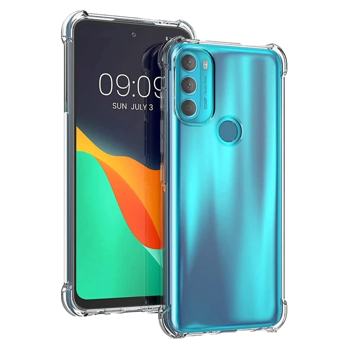 Funda Para Moto G71 Hard Shell Esquinas Reforzadas Uso Rudo Transparente