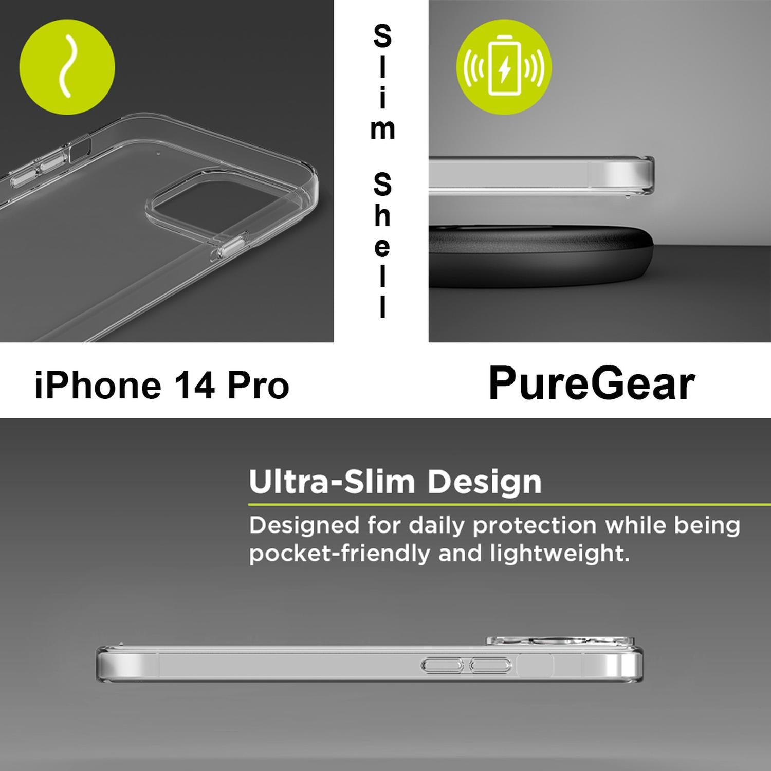 Funda Para iPhone 14 Pro Puregear Slim Shell Ligera