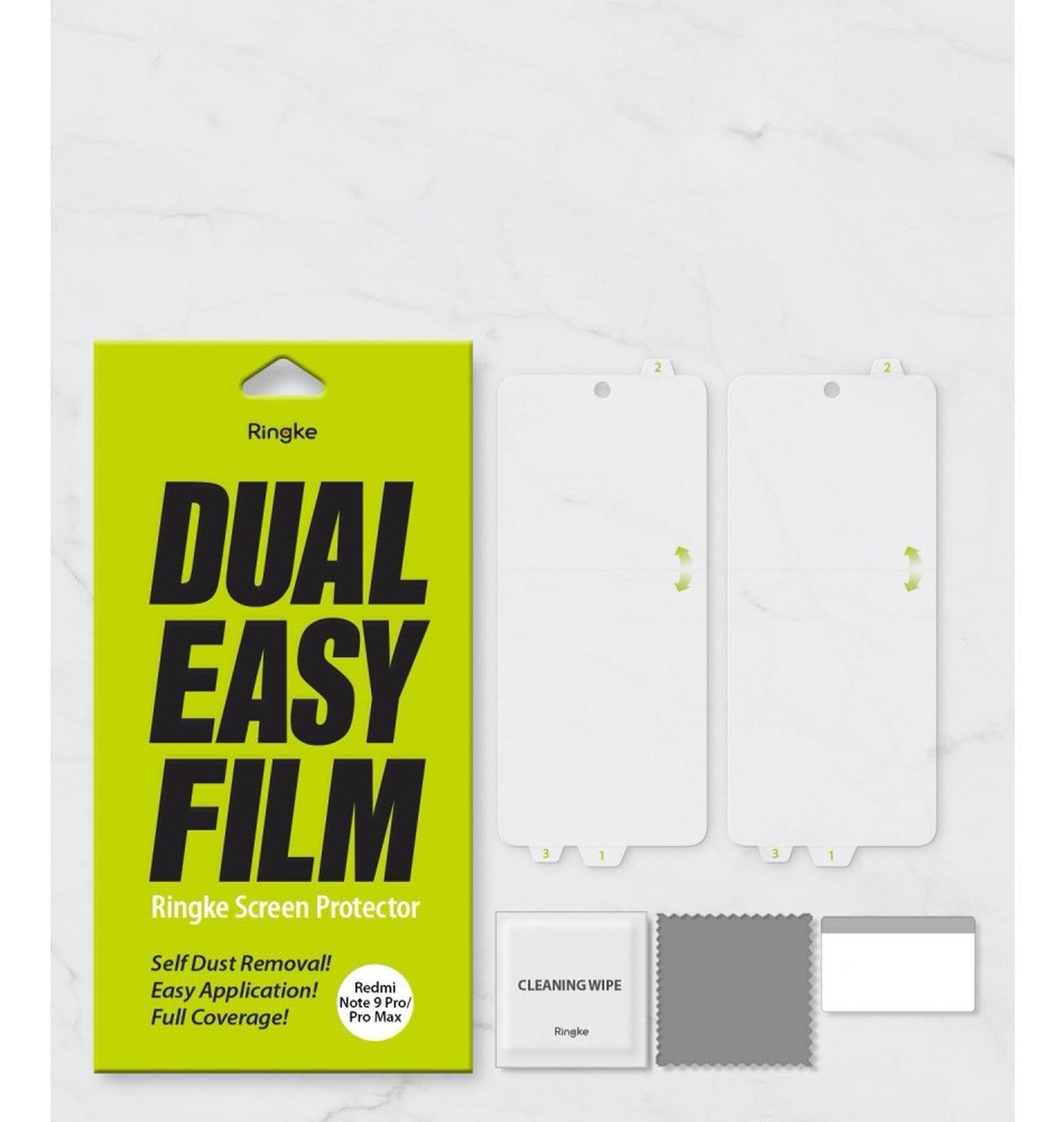 Mica Redmi Note 9 Pro Max/ 9 Pro Dual Easy 2 Pack Ringke