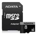 Memoria 8 Gb Adata Micro Sdhc Ra1 De Clase 4 + Adaptador