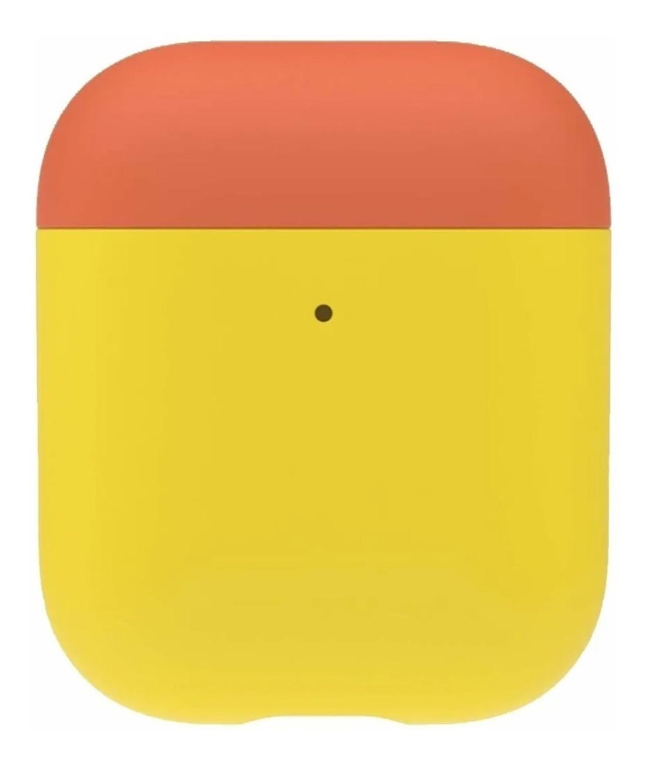 Funda Para AirPods Silicon Dual Cap Tapa Intercambiable