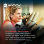 Audífonos Motorola Earbuds 2-s 2022 Manos Libres Jack 3.5