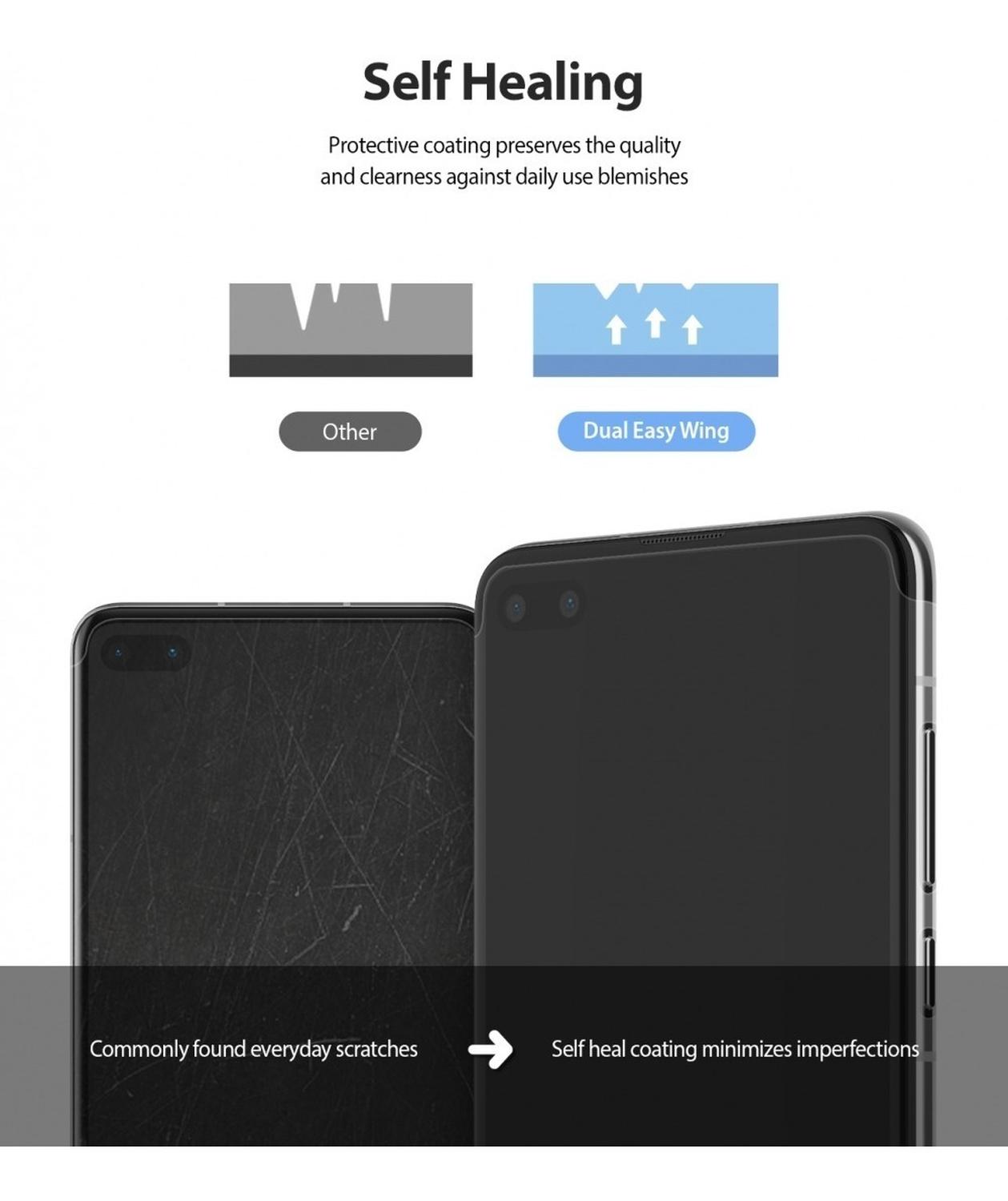 Mica Para P40 Huawei Plástica Dual Easy Wing 2pzs