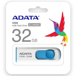 Memoria Adata 32 Gb Flash 2.0 Usb C008 Drive Deslizable