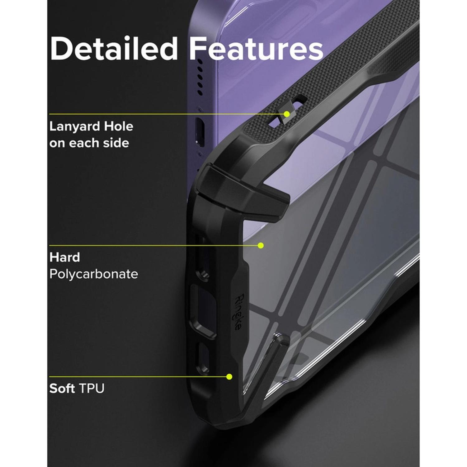 Funda Para iPhone 13 Normal Ringke Fusion X Uso Rudo Tpu y Pc