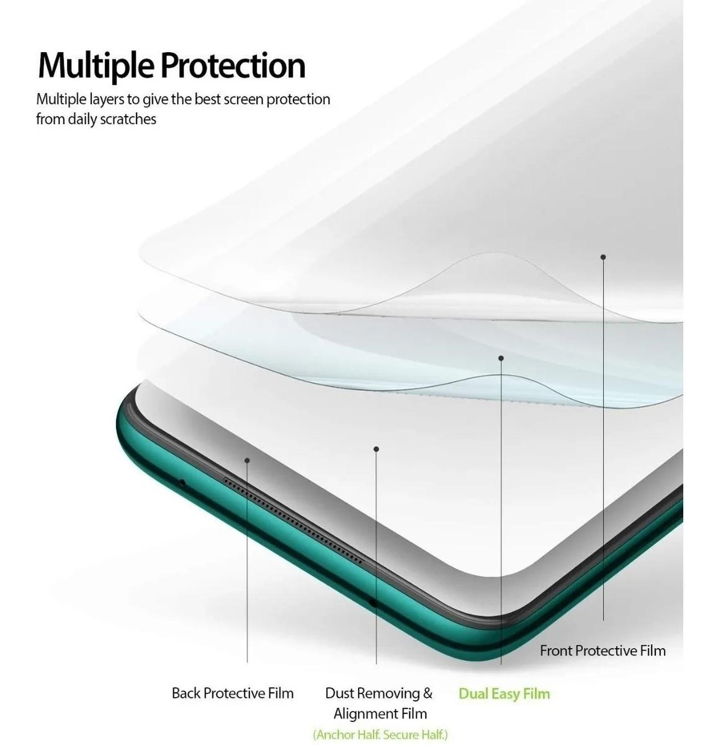 Mica Plastica Xiaomi Note 8 Pro Dual Easy Film Hd Ringke
