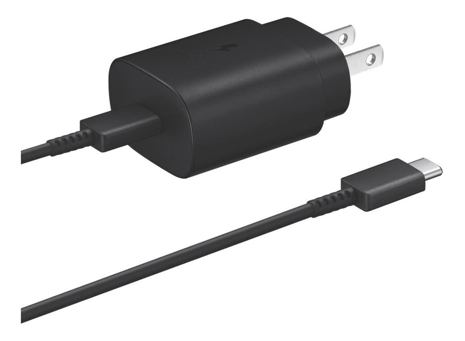 Cargador Samsung 25W Pd Carga Rapida Para Galaxy S22, s22 Plus, S22 Ultra Incluye Cable