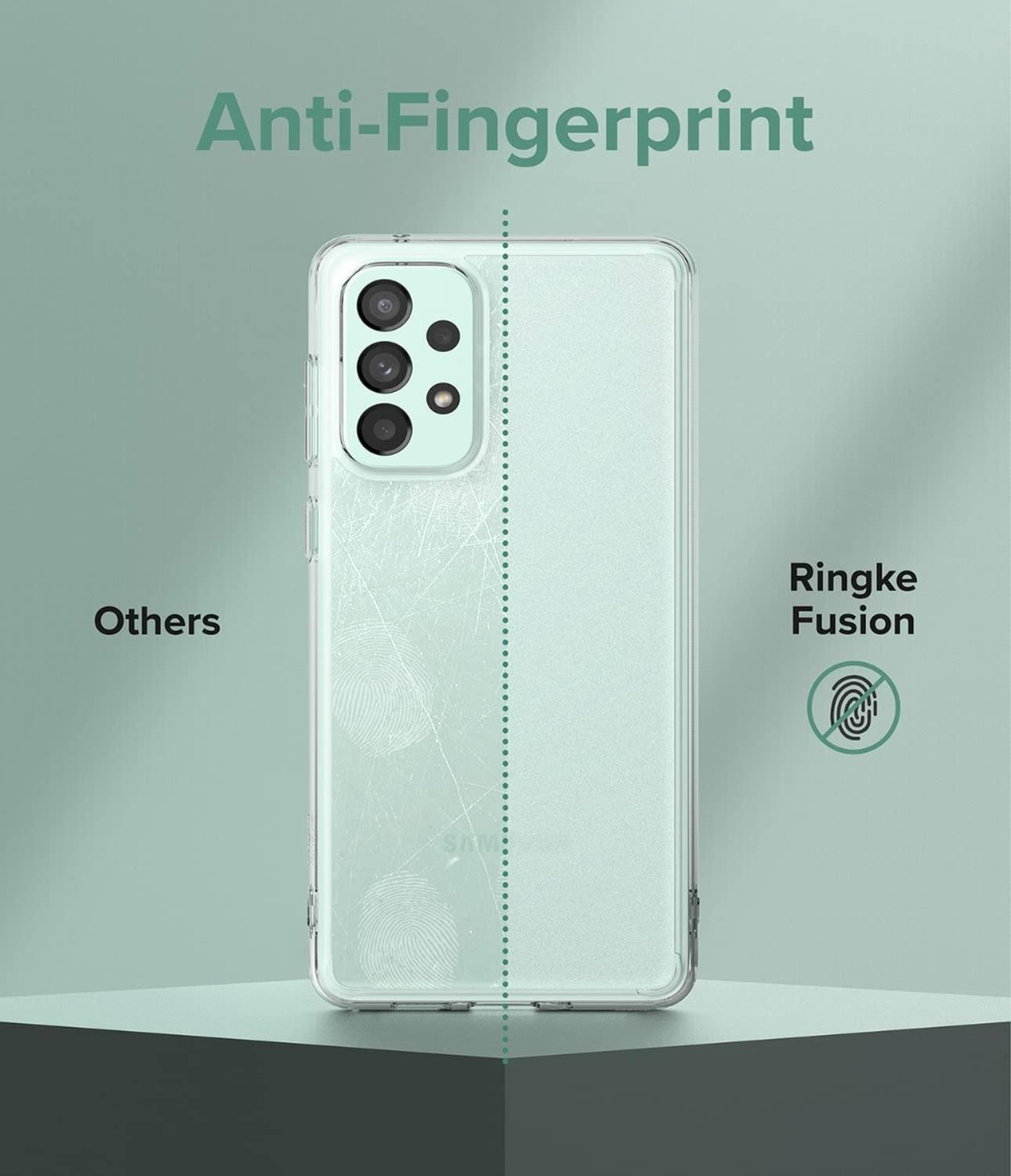 Funda A73 5g Galaxy Ringke Fusion Matte Anti Huellas Ligera